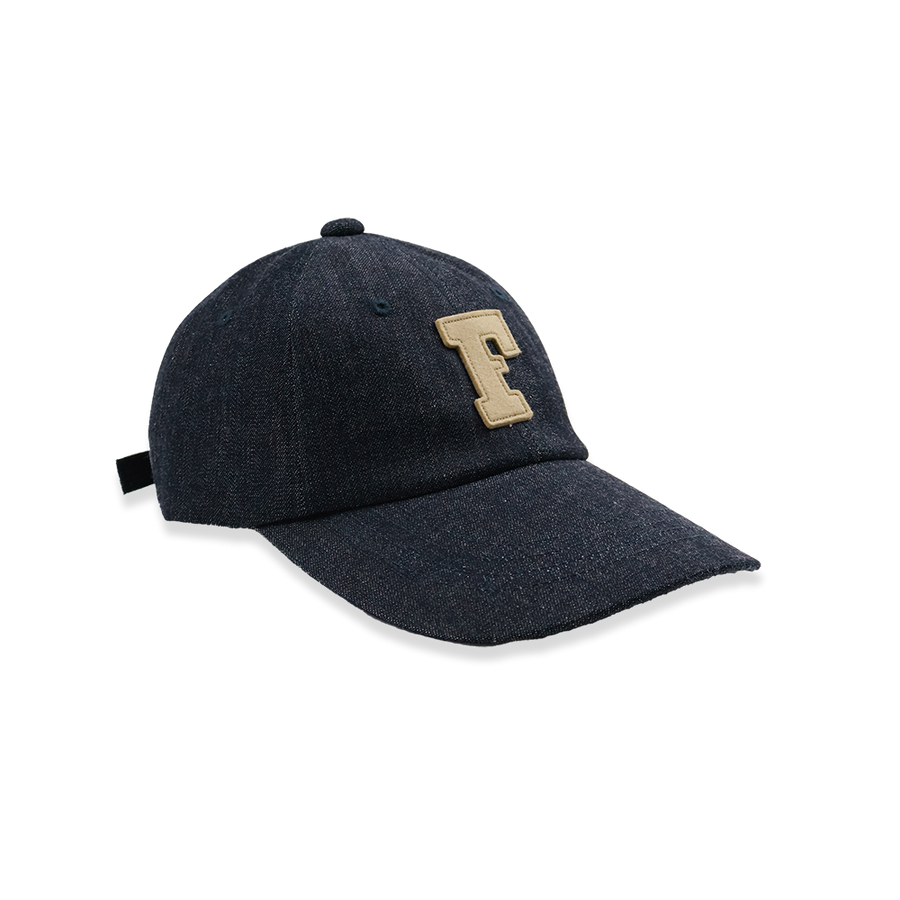Fullcount 6 Panel Low-Crown Denim Baseball ’F’ Cap