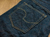 【ONI DENIM】902-CCD-MOCA Moca Weft Crushed Concrete Denim 15oz High Tapered Jeans