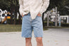 【Nudie Jeans】Seth Shorts Sunny Blue／有機棉 天空藍水洗 牛仔短褲