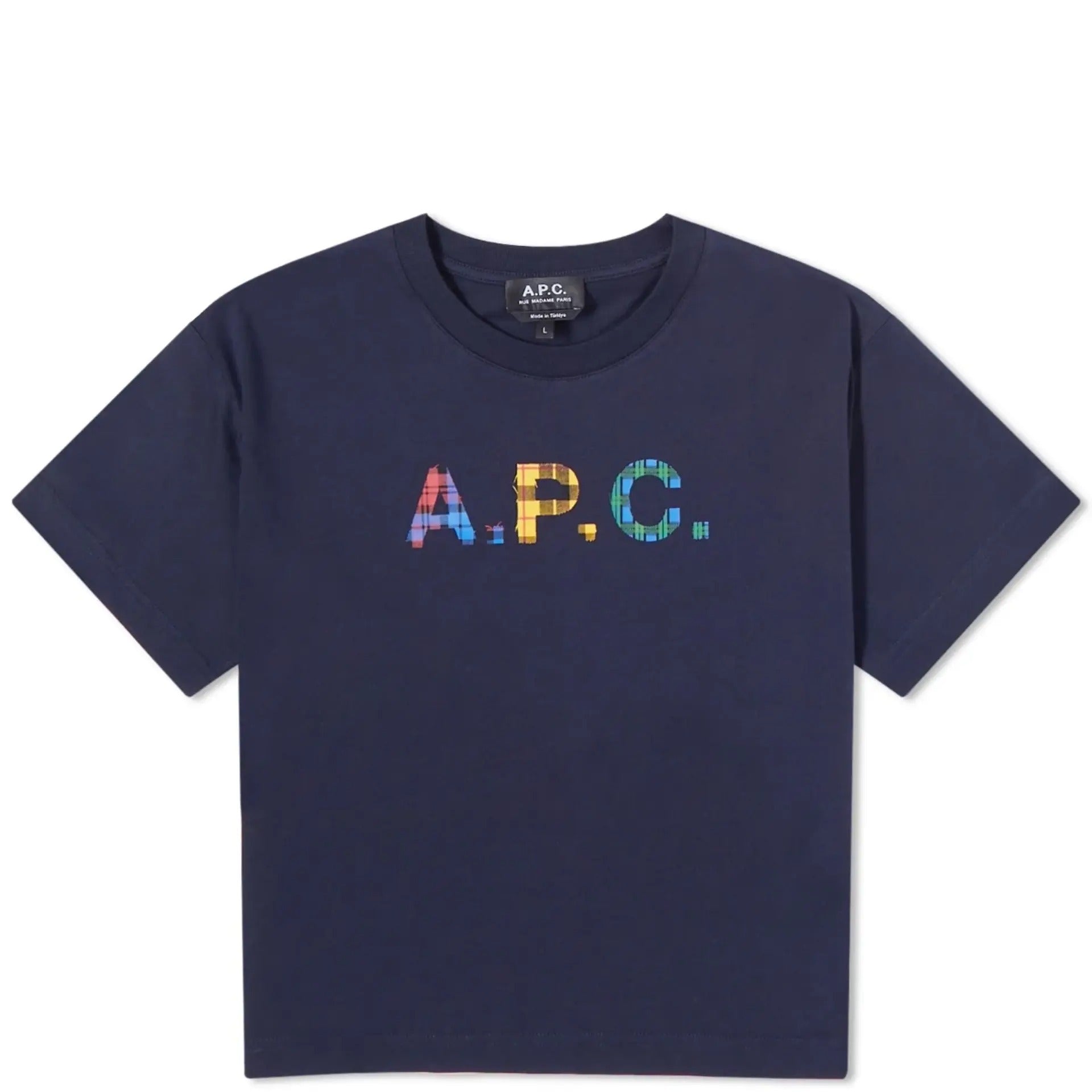 APC】T-SHIRT VAL DARK NAVY Women's LOGO Tee – Blue Beach Denim
