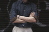 【ABCL Garments】CALI Dark Navy Double Print shirt