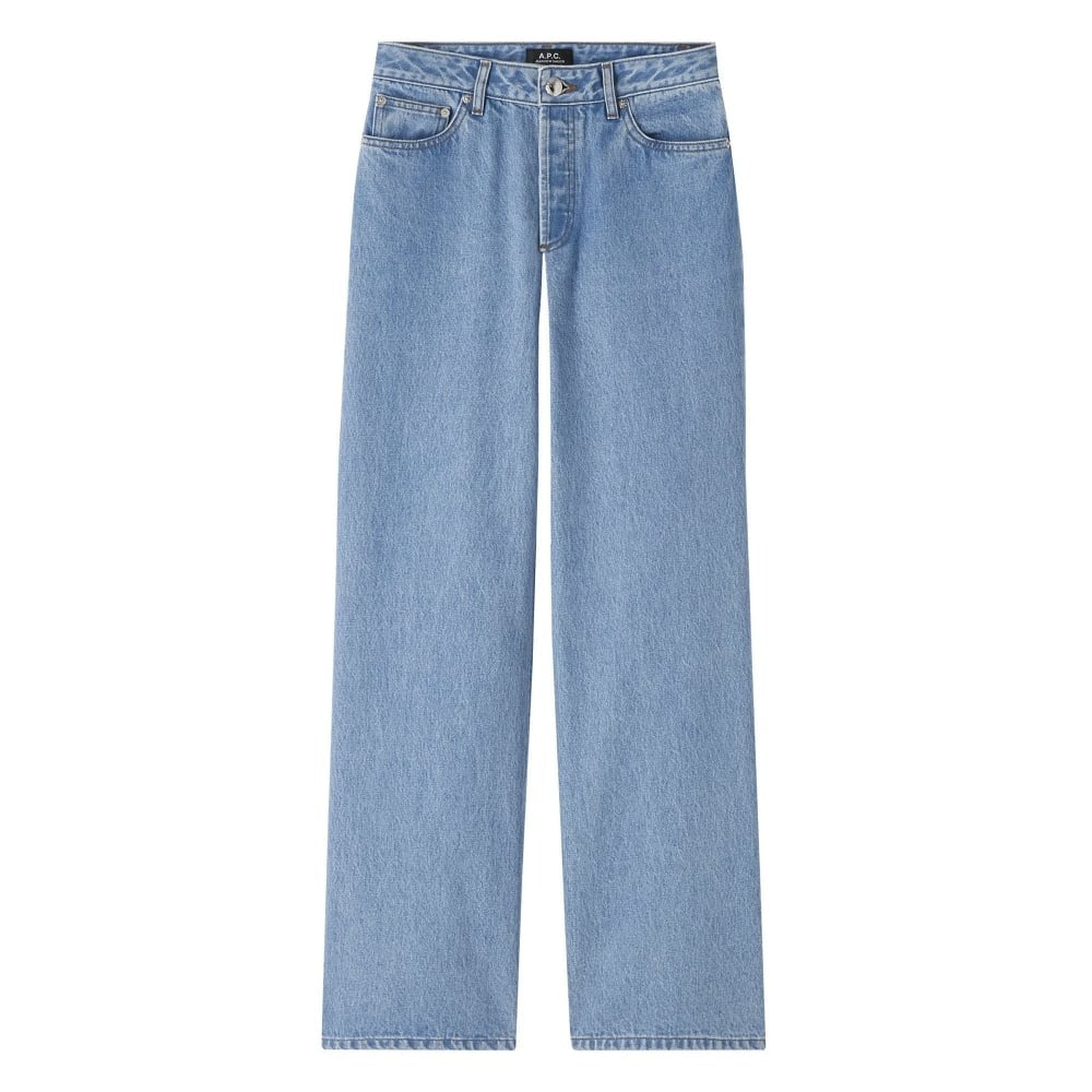 A.P.C.】Womens ELISABETH Light Blue Straight Jeans – Blue Beach Denim