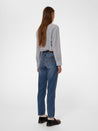【Nudie Jeans】 Amalia Indigo Striped Shirt Blue/Offwhite 