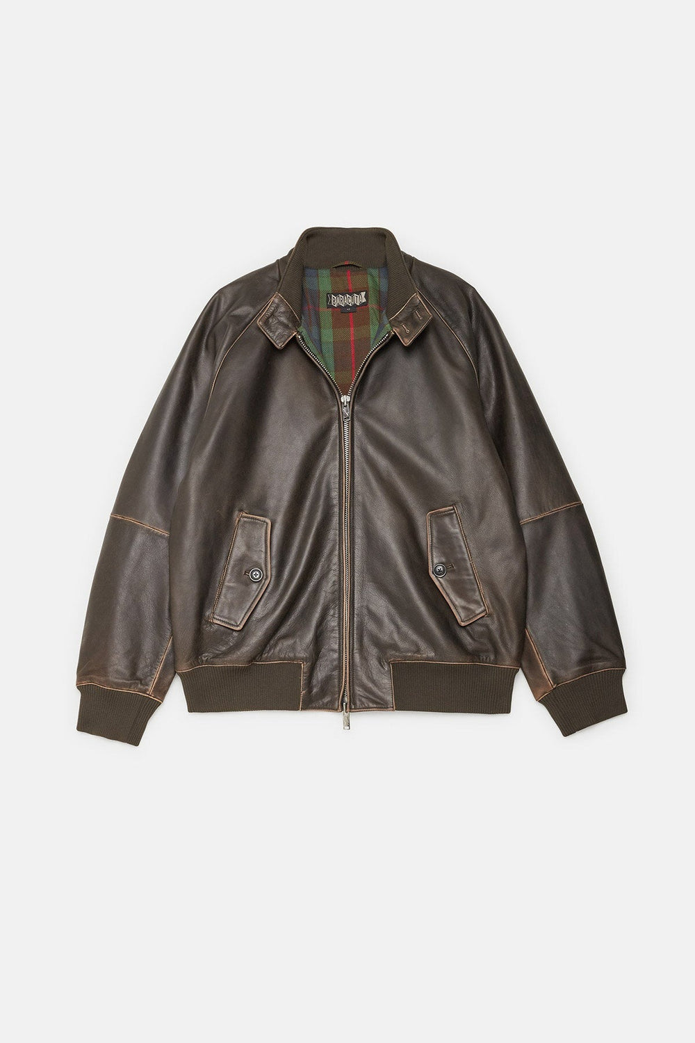 Baracuta G9 Leather Faded Black