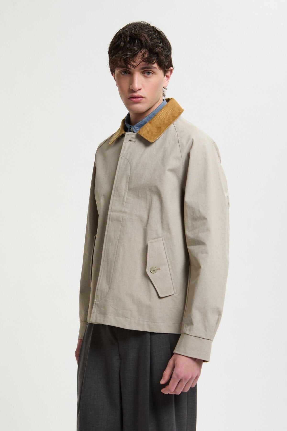 tent coat Baracuta】Tent Cloth Carcoat Beige – Blue Beach Denim