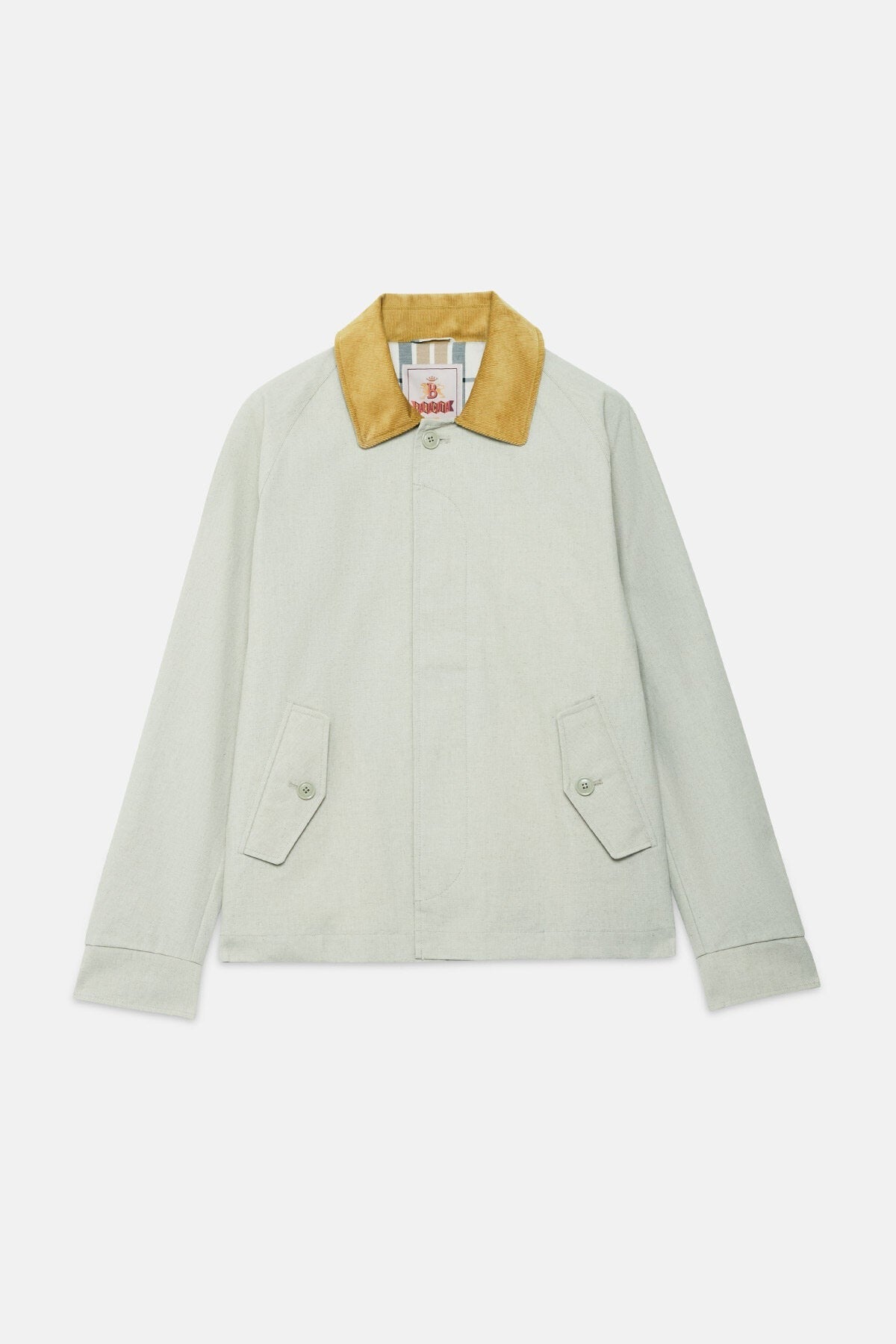 BARACUTA ベージュ スタンドカラー ジャケット BARACUTA（バラクータ） コットンタイプライター スタンドカラー