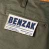 【Benzak Denim Developers】BC-04 RELAXED CHINO 8.5 oz. aged green sateen twill