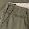 【Benzak Denim Developers】BC-04 RELAXED CHINO 8.5 oz. aged green sateen twill