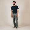 【Benzak Denim Developers】BC-04 RELAXED CHINO 8.5 oz. aged green sateen twill