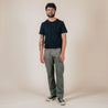 【Benzak Denim Developers】BC-04 RELAXED CHINO 8.5 oz. aged green sateen twill