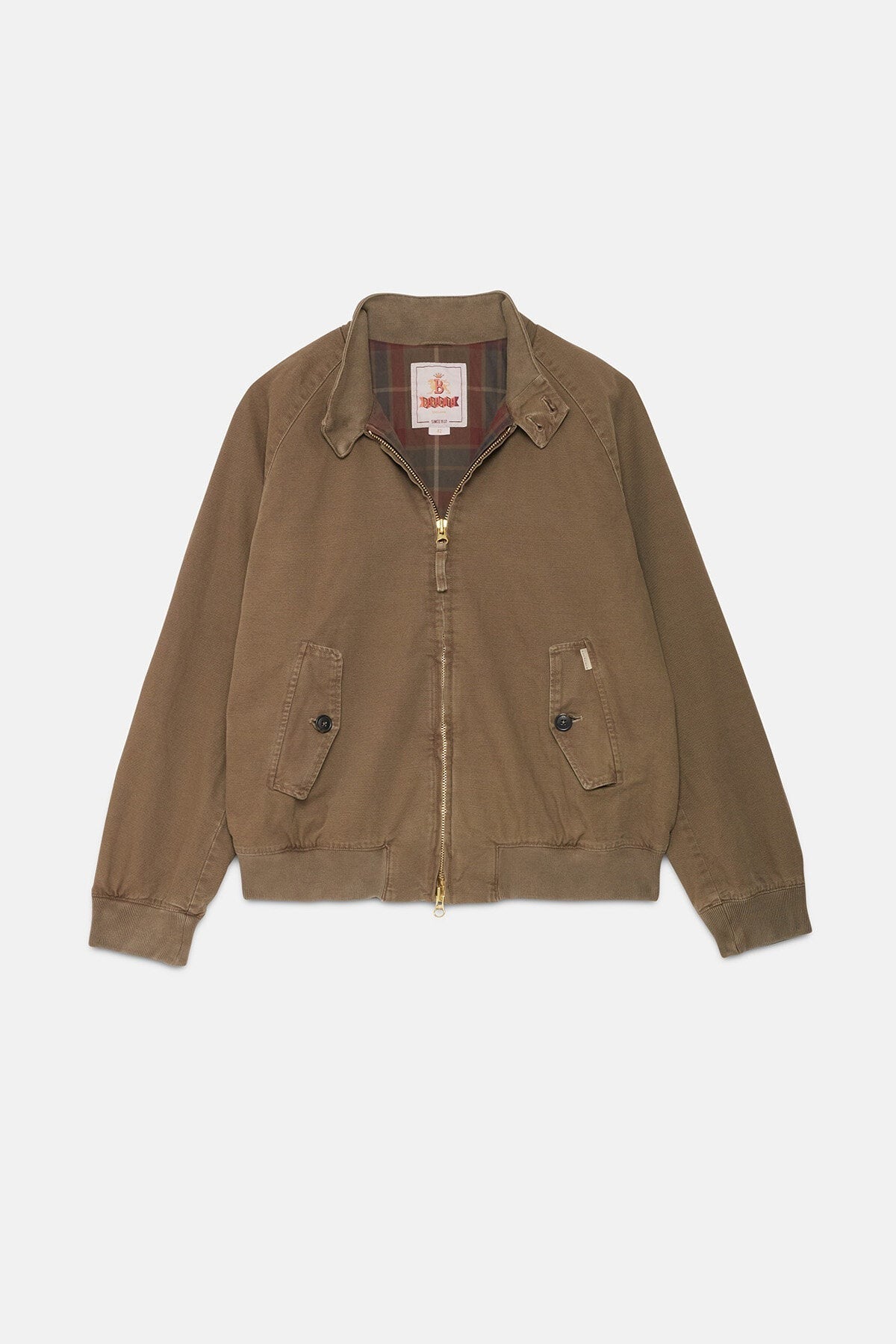 Baracuta】G9 Canvas Garment Dyed Tarmac Green – Blue Beach Denim