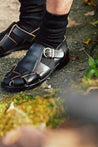 【Brother Bridge】HEMINGWAY BLACK/HORSE BUTT SANDALS