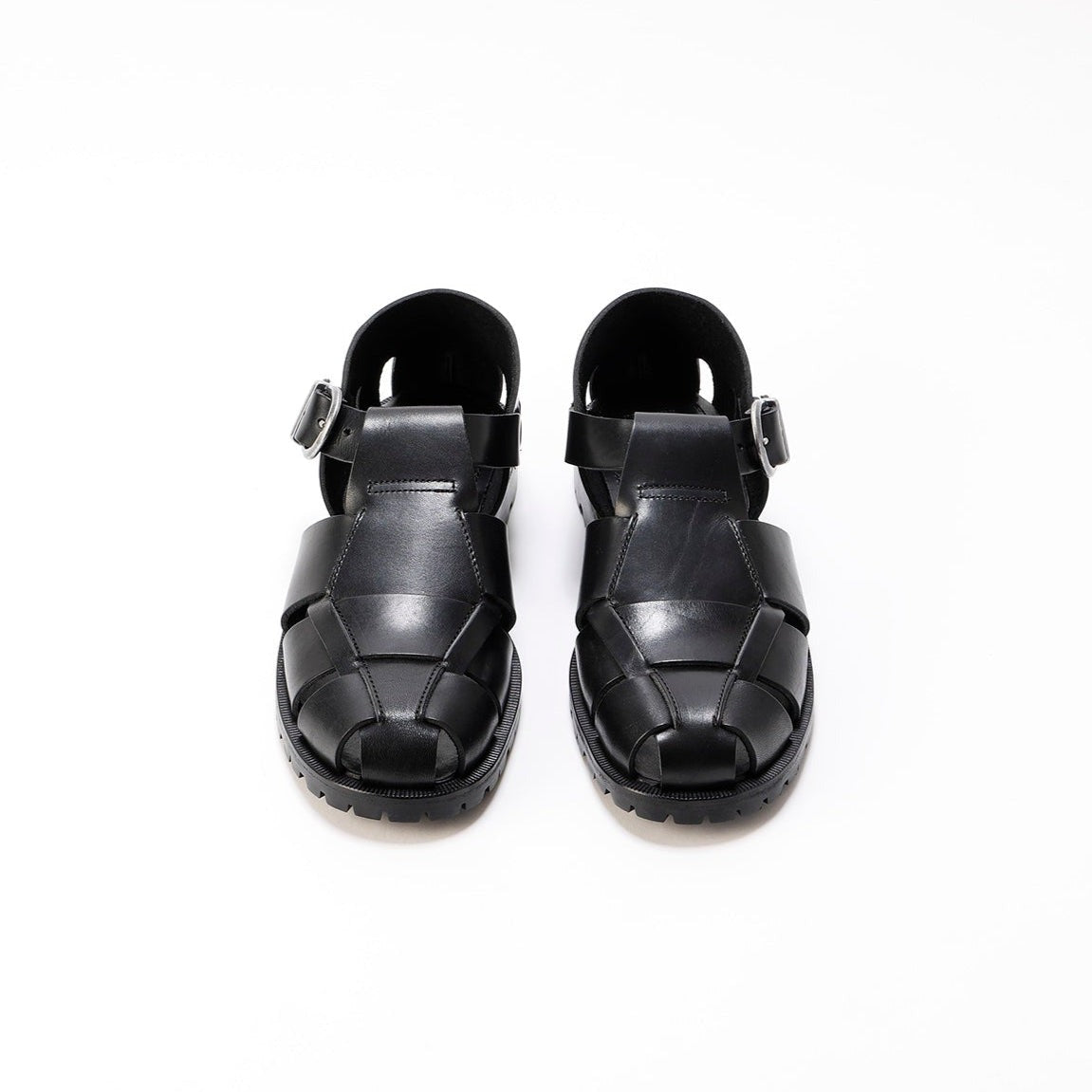 Brother Bridge】HEMINGWAY VEGETABLE BLK/COW SANDALS – Blue Beach Denim