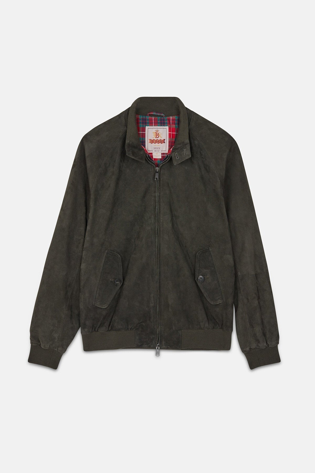 Baracuta】Suede G9 Leather Jacket Green – Blue Beach Denim