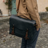 【Bleu de Chauffe】Postman Bag Eclair M - Navy Blue