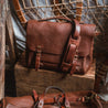 【Bleu de Chauffe】Postman Bag Eclair M - Amber Brown 