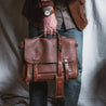 【Bleu de Chauffe】Postman Bag Eclair M - Amber Brown 