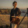【Bleu de Chauffe】Postman Bag Eclair S - Amber Brown 
