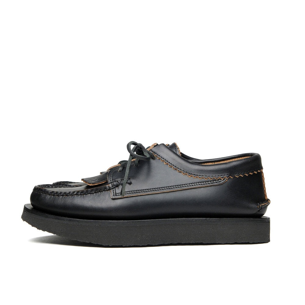 【Yuketen】Blucher Rocker with Kiltie Black Chromexcel 