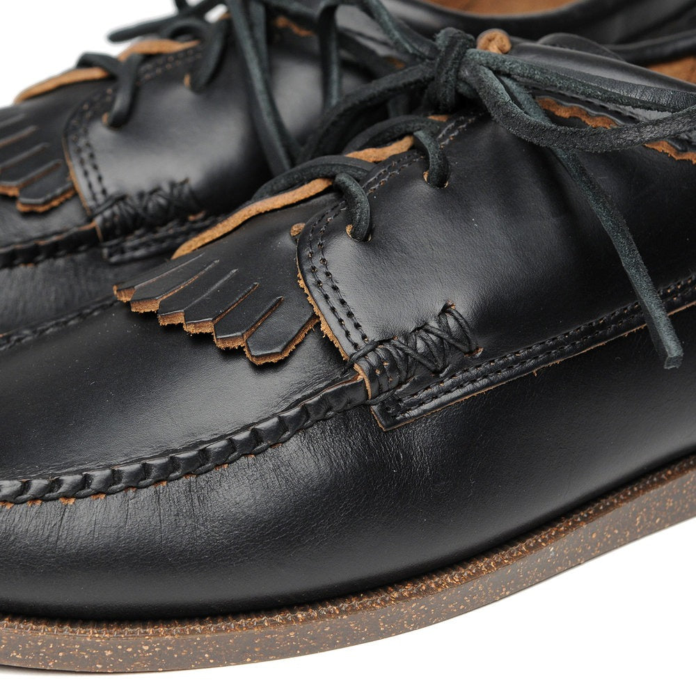 Yuketen】Blucher with Kiltie with Camp Sole Brown Chromexcel 茶芯咖啡色流蘇莫卡– Blue  Beach Denim
