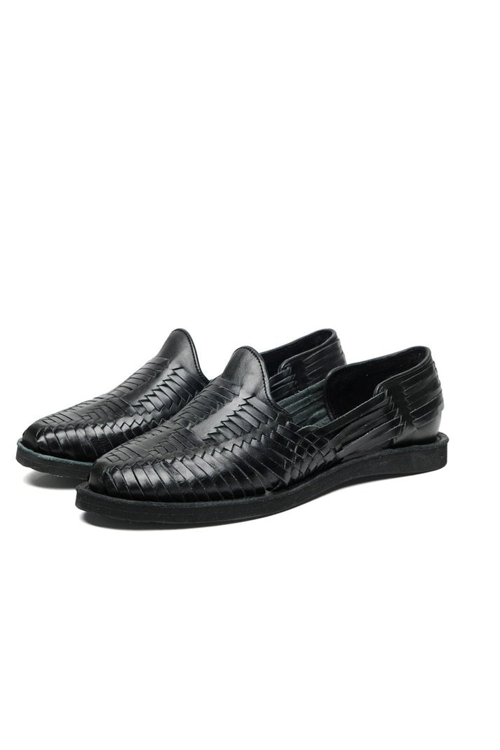 【CHAMULA】Cancun Black Sandals 黑色墨西哥手工編織涼鞋