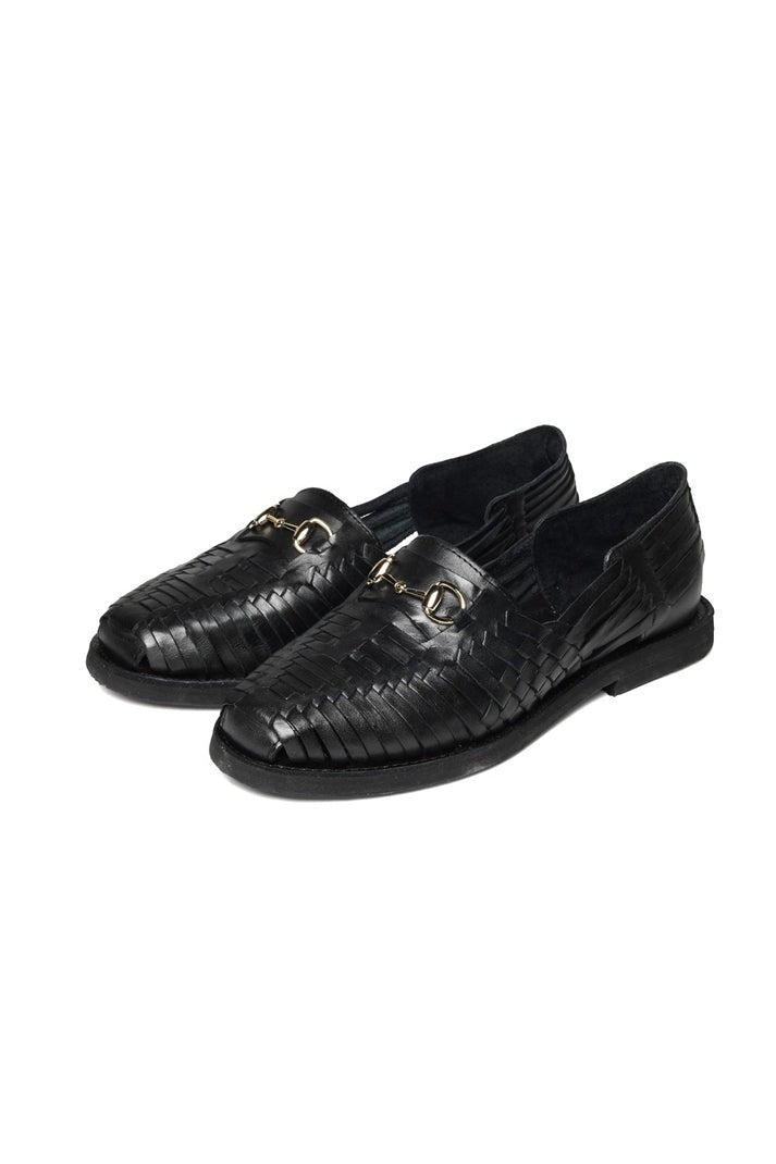 【CHAMULA】Bocado Black Sandals 黑色金屬扣墨西哥手工涼鞋