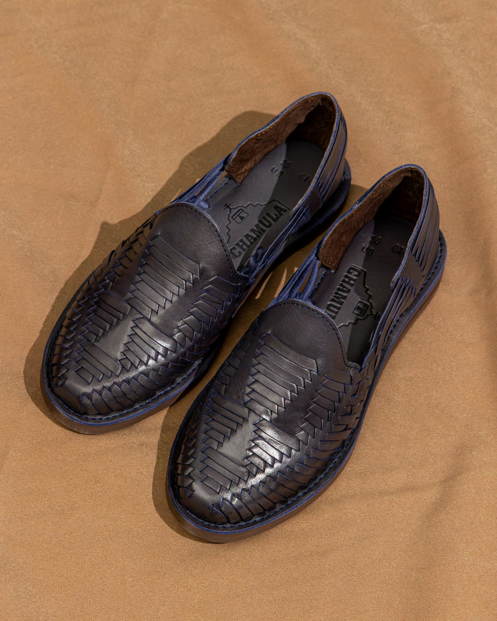 【CHAMULA】Cancun Navy Sandals 海藍墨西哥手工編織涼鞋