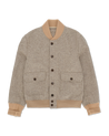 Fortela Cruiser Herringbone Wool Bomber