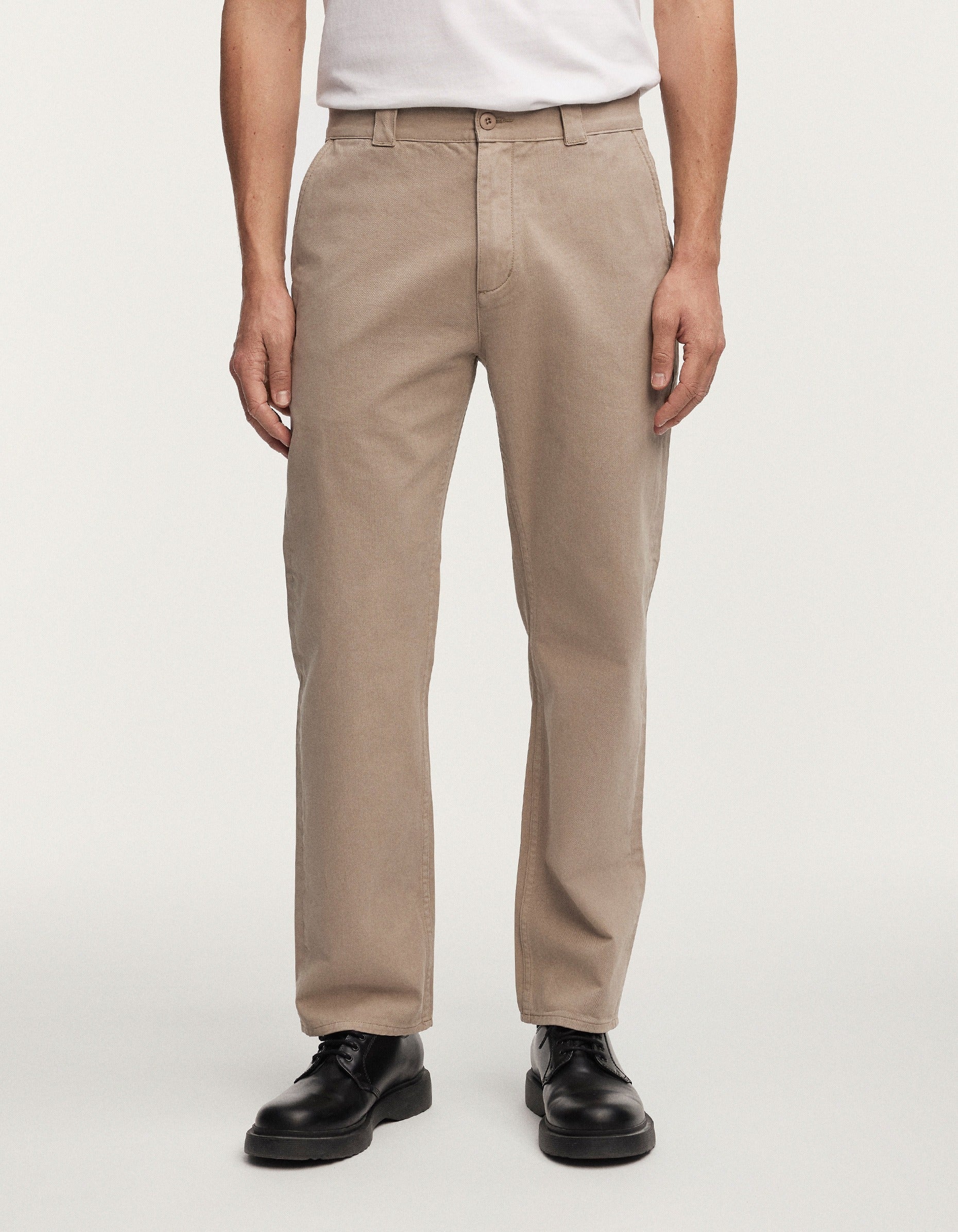 DENHAM】Dagger Work Chino Clean Rigid Gabardine – Blue Beach Denim
