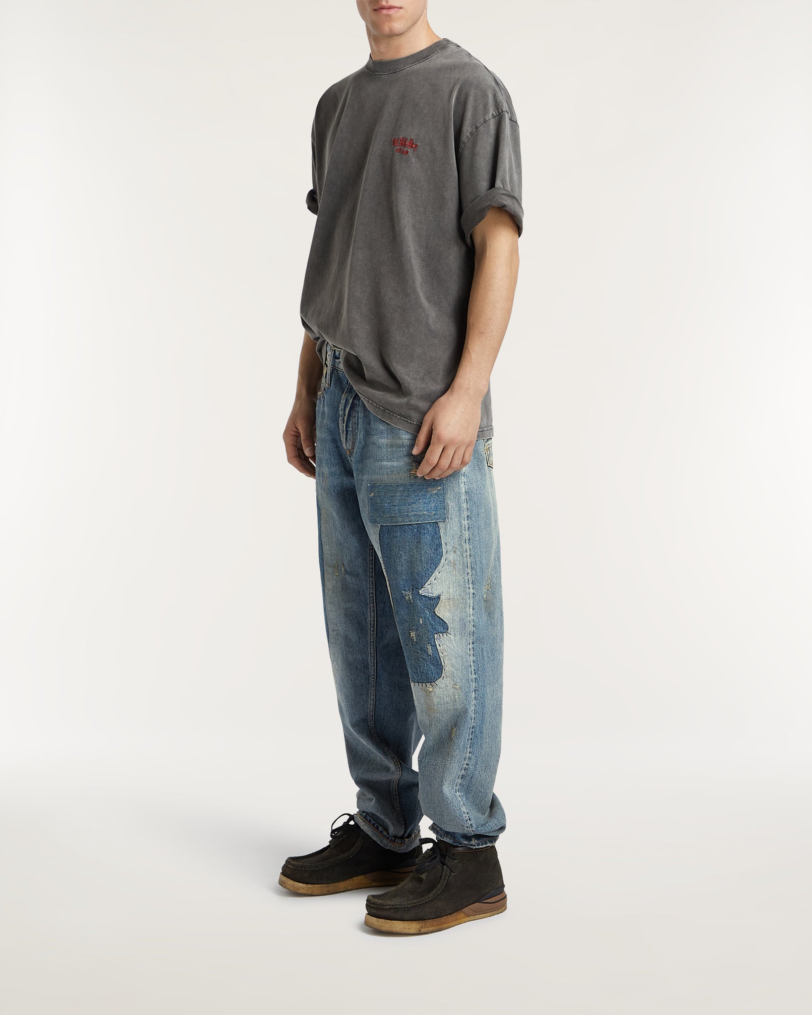 DENHAM】RAG R DEAN Vintage Patchwork - Loose Fit Jeans – Blue