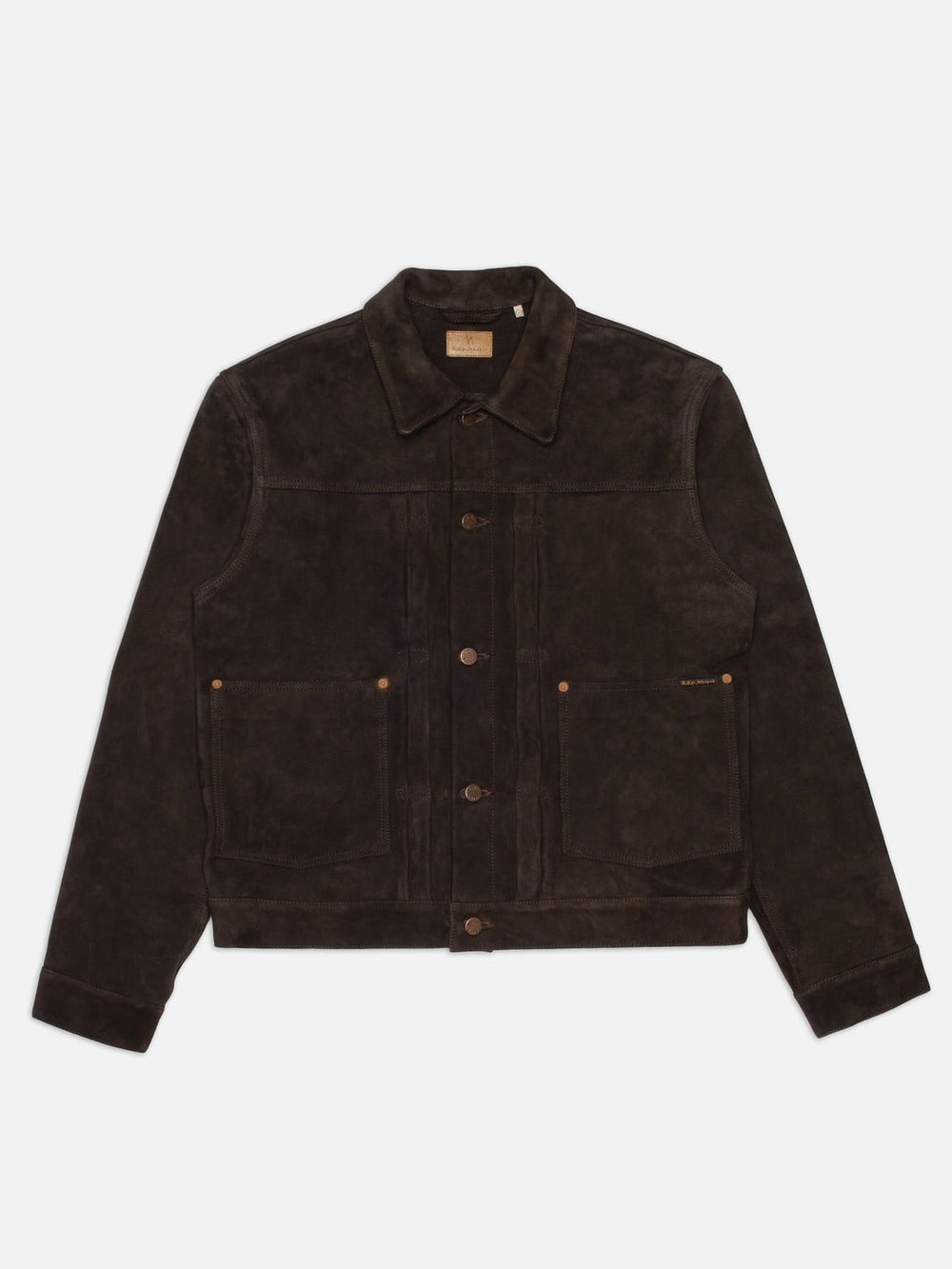 Nudie Jeans Dante II Suede Jacket Dark Brown