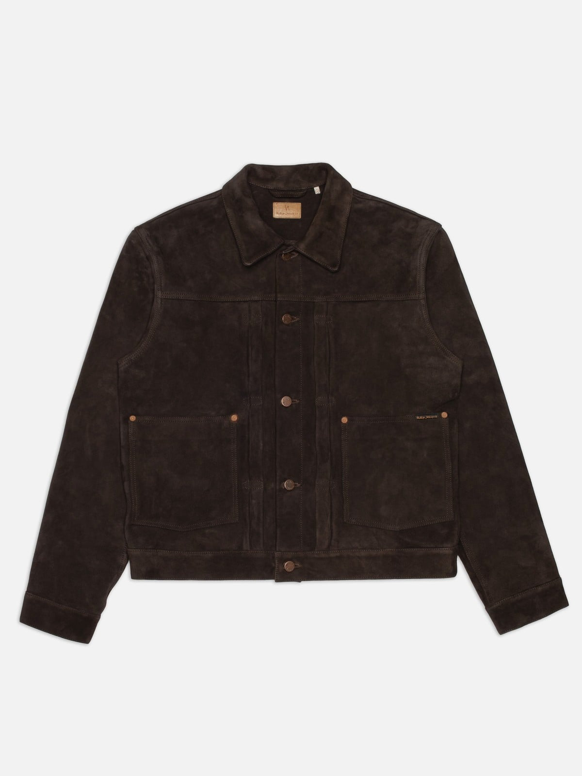 Nudie Jeans】Dante II Suede Jacket Dark Brown – Blue Beach Denim