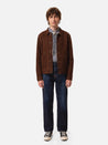 【Nudie Jeans】Dante Suede Jacket Dark Brown 零代復古植鞣革山羊麂皮夾克