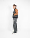 【Dehen 1920】Raglan Varsity Jacket - Granite, Black, Antique Rust 