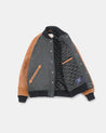 【Dehen 1920】Raglan Varsity Jacket - Granite, Black, Antique Rust 