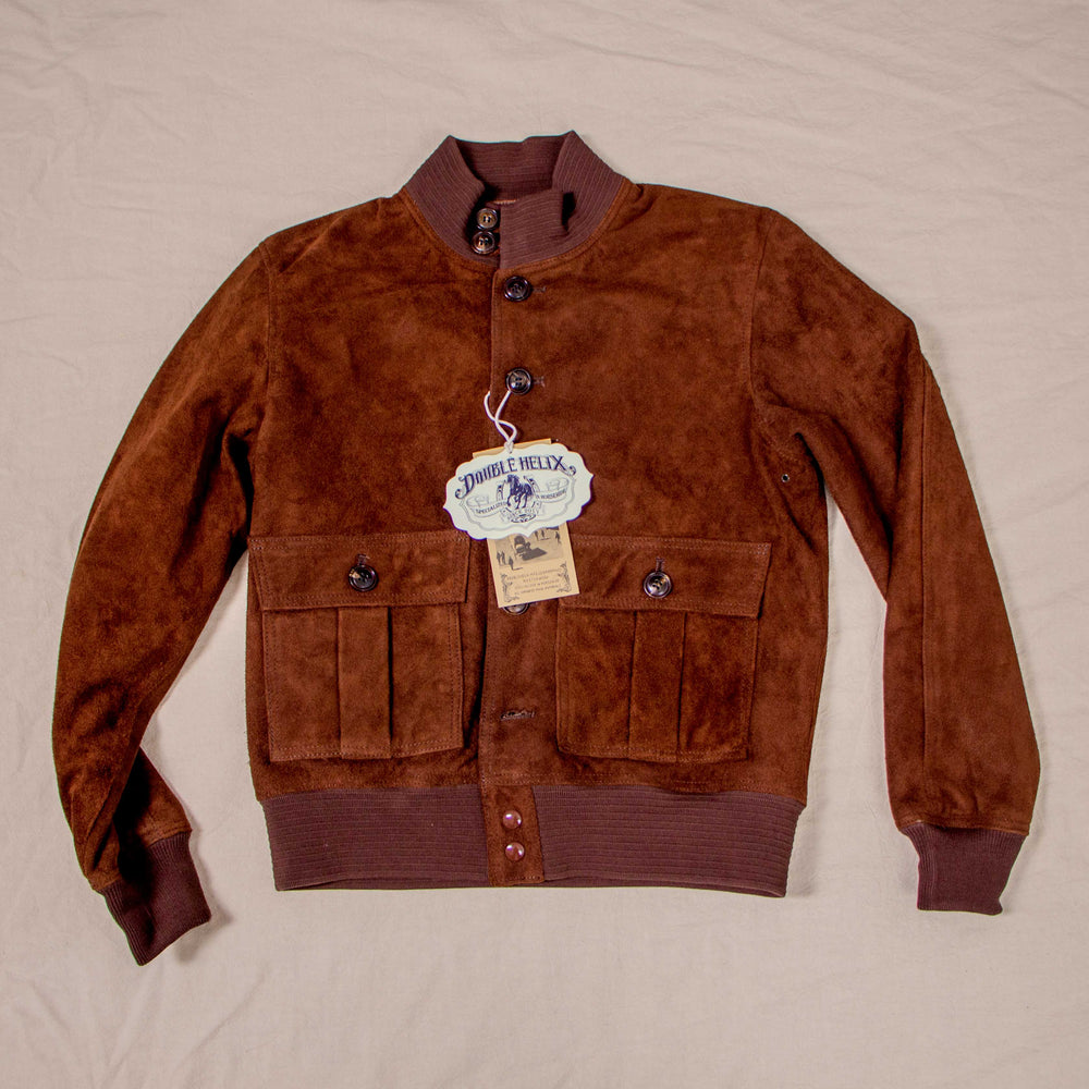 Double Helix Huntsman Dark Brown Suede