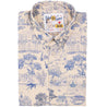 Naked & Famous Easy Shirt Linen Cats Blue 