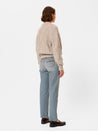 【Nudie Jeans】Elsa Cable Knit Oat 女版螺紋麻花毛衣