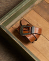 【Fortela】BELT TESLA LM016 CUOIO 義大利手敲皮帶