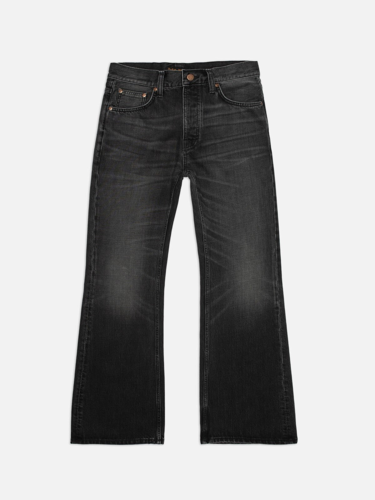 Nudie Jeans】Flare Glenn Black Storm – Blue Beach Denim