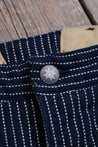 【Freenote】Western Pant Blue Dobby Stripe 藍色多比織條紋西部直筒長褲