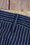 【Freenote】Western Pant Blue Dobby Stripe 藍色多比織條紋西部直筒長褲
