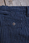 【Freenote】Western Pant Blue Dobby Stripe 藍色多比織條紋西部直筒長褲