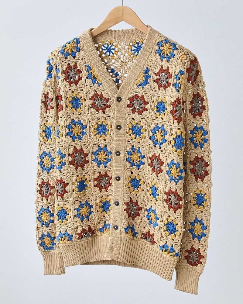 Corridor NYC】HAND CROCHET PIMA CARDIGAN – Blue Beach Denim