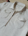 【WYTHE】Half-Zip Sweatshirt Heather Grey 