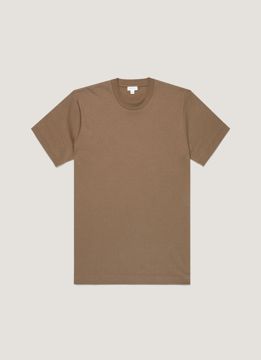 Sunspel Relaxed Fit Heavyweight T‑shirt Dark Cedar