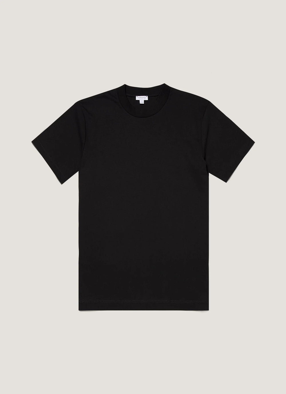 Sunspel Relaxed Fit Heavyweight T‑shirt Black