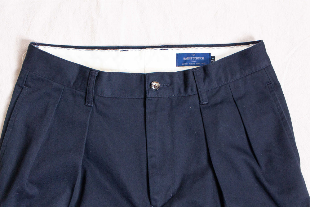 1955UC-American-Fits-2-Pleated-Chinos-Trousers-Navy