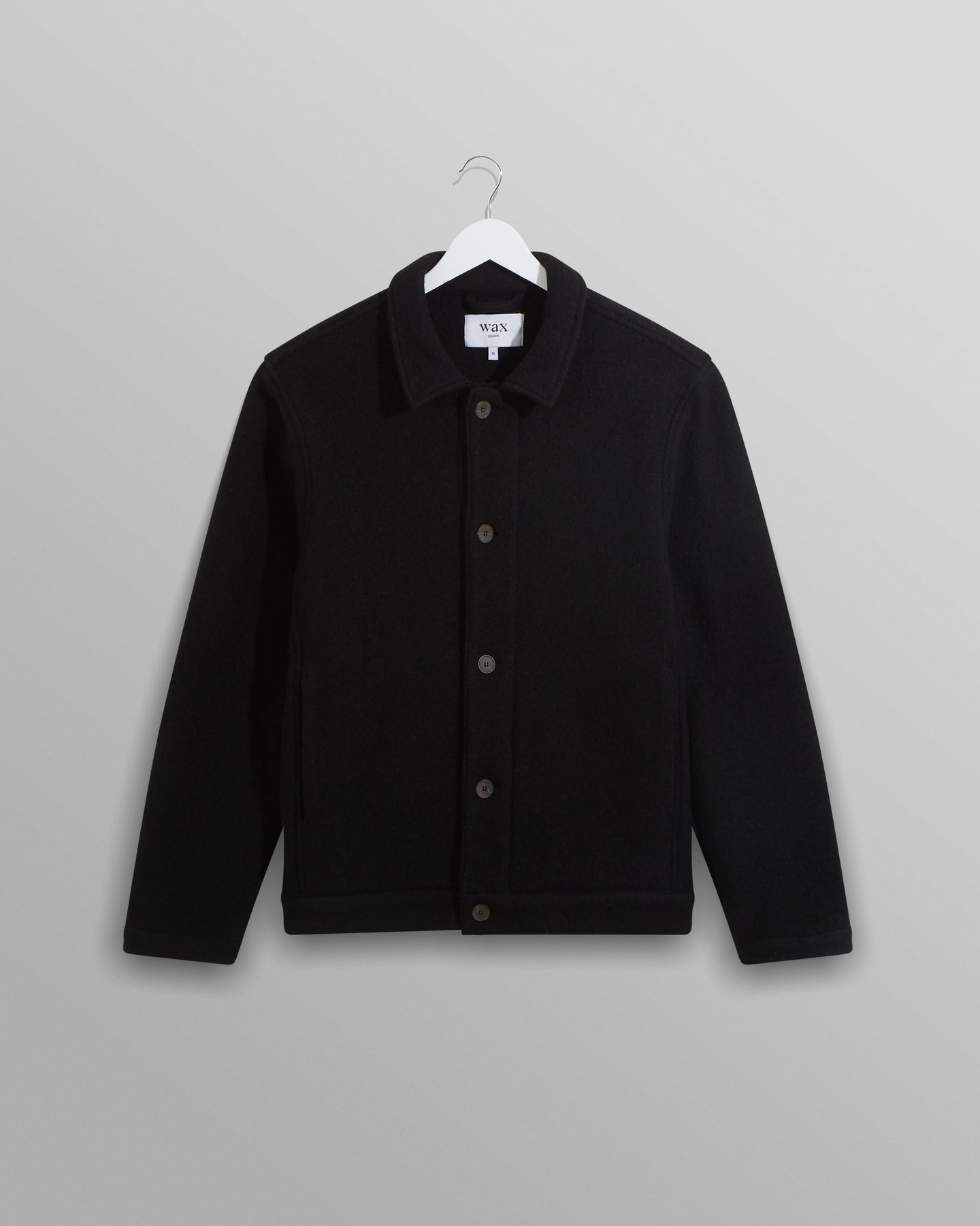 WAX London】Iggy Jacket Black Wool – Blue Beach Denim