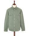 【Indigofera】Alamo Shirt Cotton Twill MASH Green 阿拉莫襯衫重磅斜紋布豆綠色